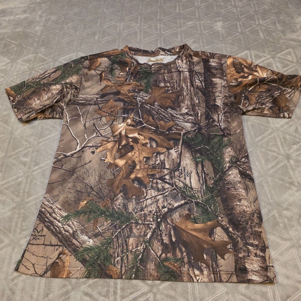 Gamehide Realtree Camo Short Sleeve Shirt Women's Medium Synthetic Fast Dry